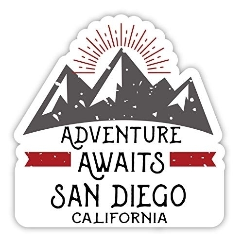 San Diego California Souvenir 2-Inch Vinyl Decal Sticker Adventure Awaits Design