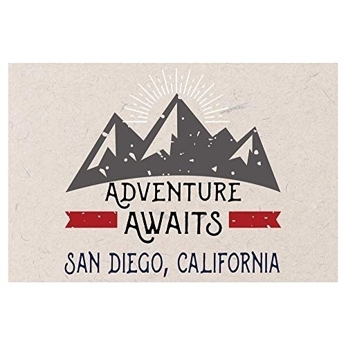 San Diego California Souvenir 2x3 Inch Fridge Magnet Adventure Awaits Design