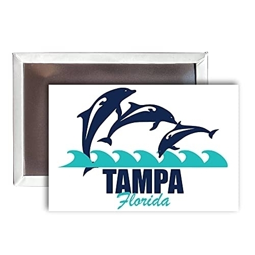 Tampa Florida Souvenir 2x3-Inch Fridge Magnet Dolphin Design