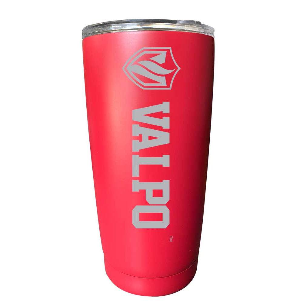 Valparaiso University Etched 16 Oz Stainless Steel Tumbler (Choose Your Color) - Seafoam