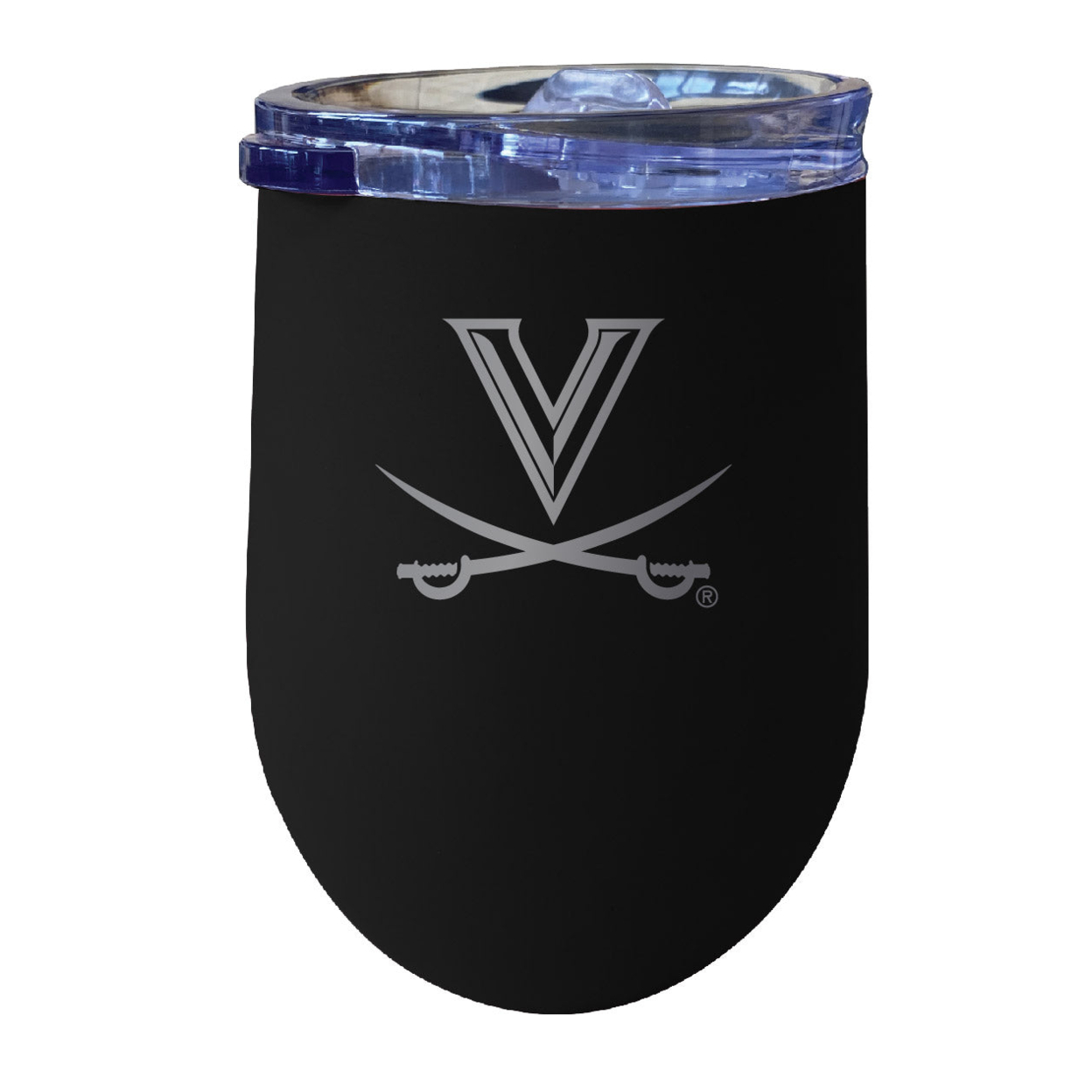 Virginia Cavaliers 12 Oz Etched Insulated Wine Stainless Steel Tumbler - Choose Your Color - Black