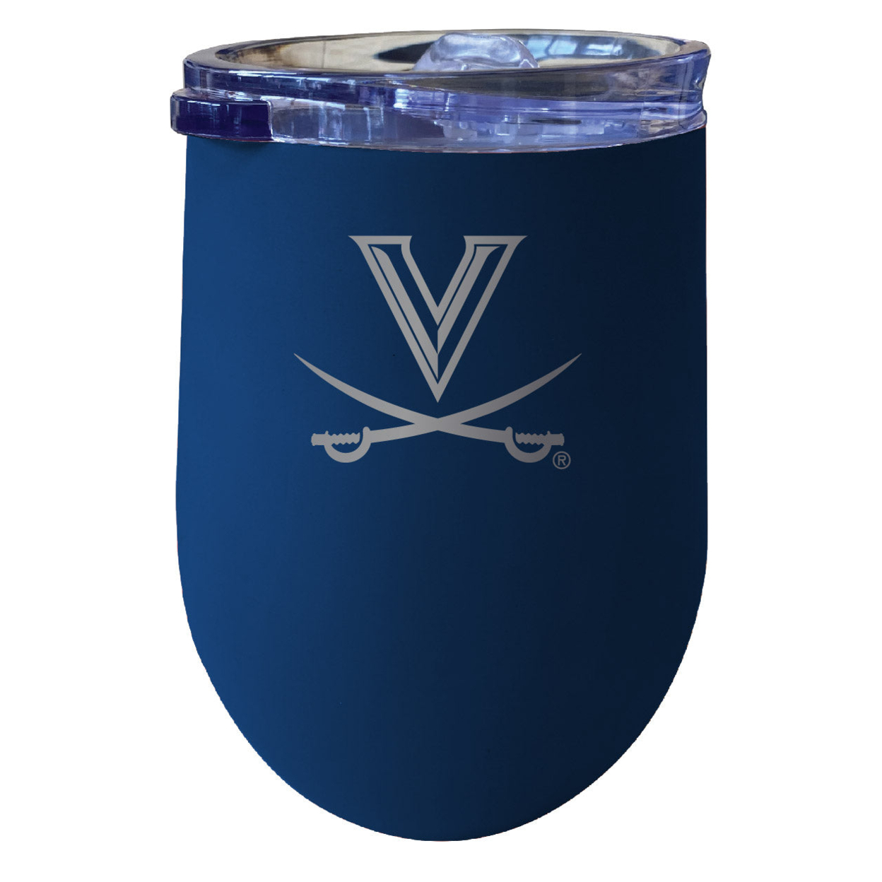 Virginia Cavaliers 12 Oz Etched Insulated Wine Stainless Steel Tumbler - Choose Your Color - Navy