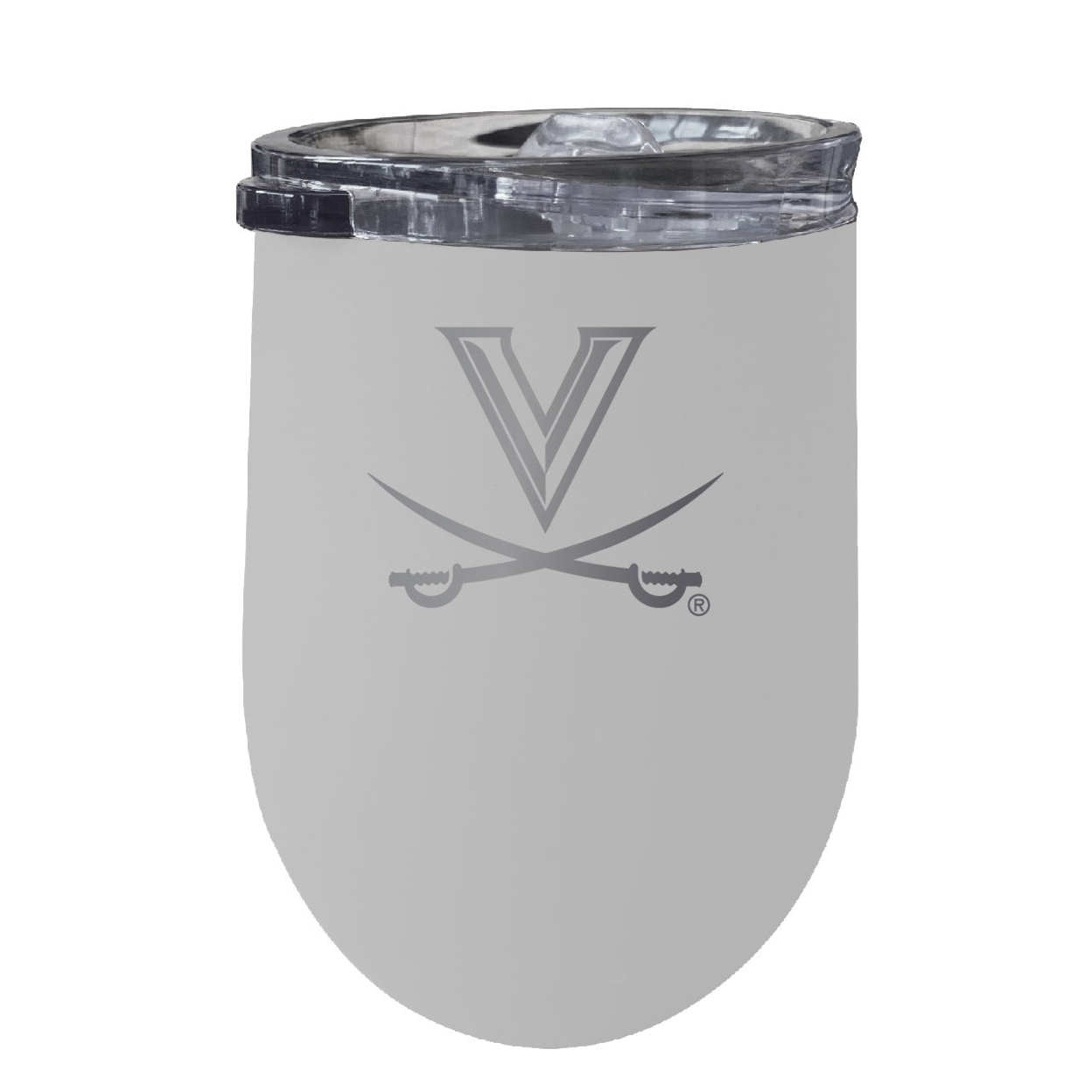 Virginia Cavaliers 12 Oz Etched Insulated Wine Stainless Steel Tumbler - Choose Your Color - White