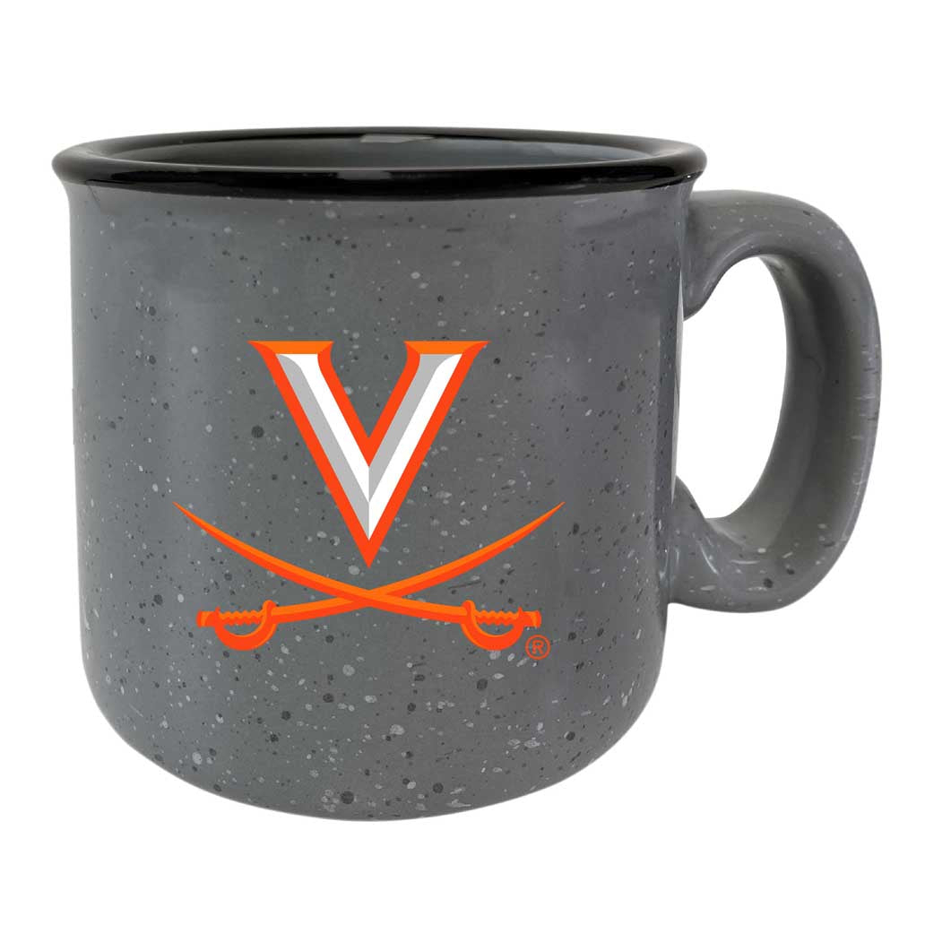 Virginia Cavaliers Speckled Ceramic Camper Coffee Mug - Choose Your Color - Navy