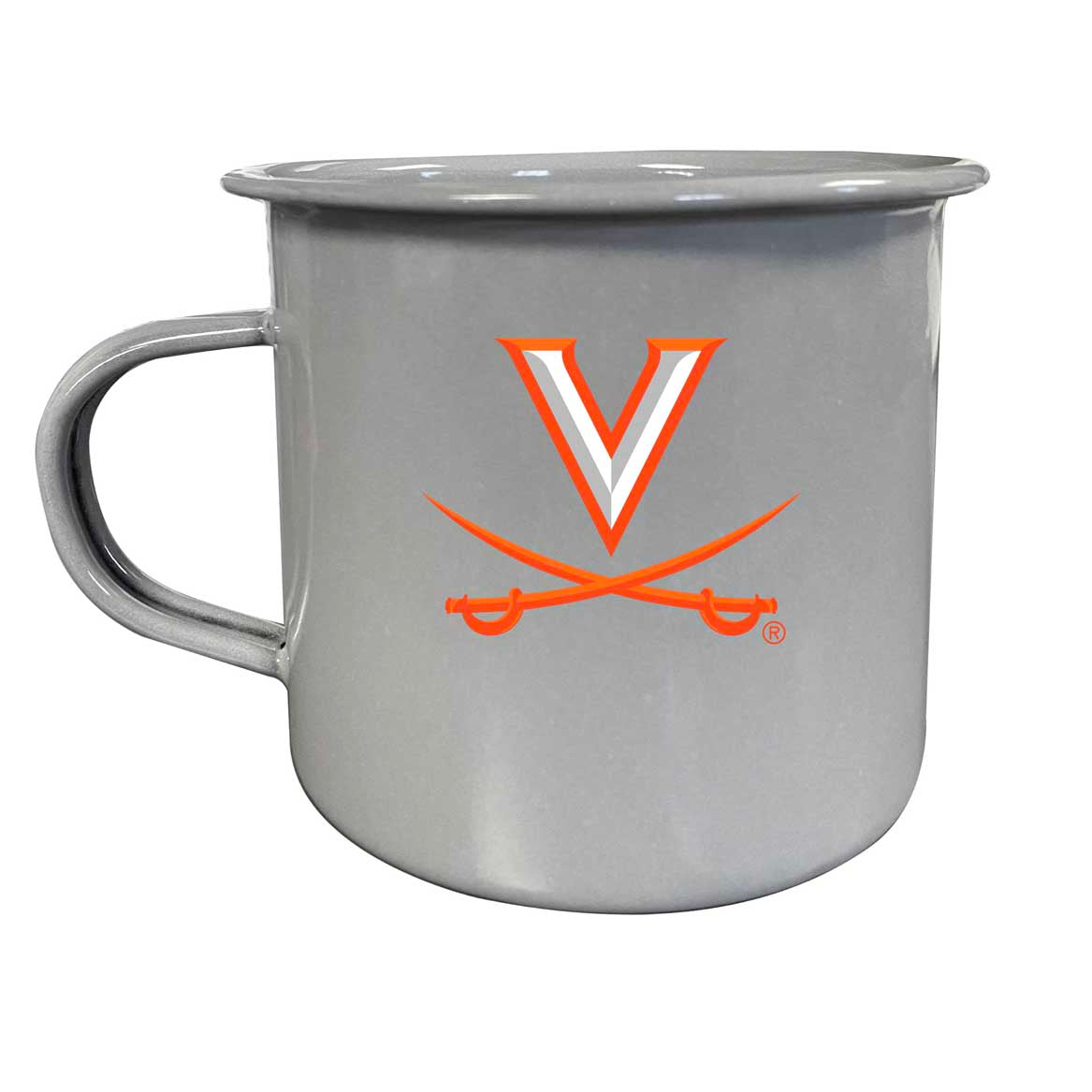 Virginia Cavaliers Tin Camper Coffee Mug - Choose Your Color - Gray