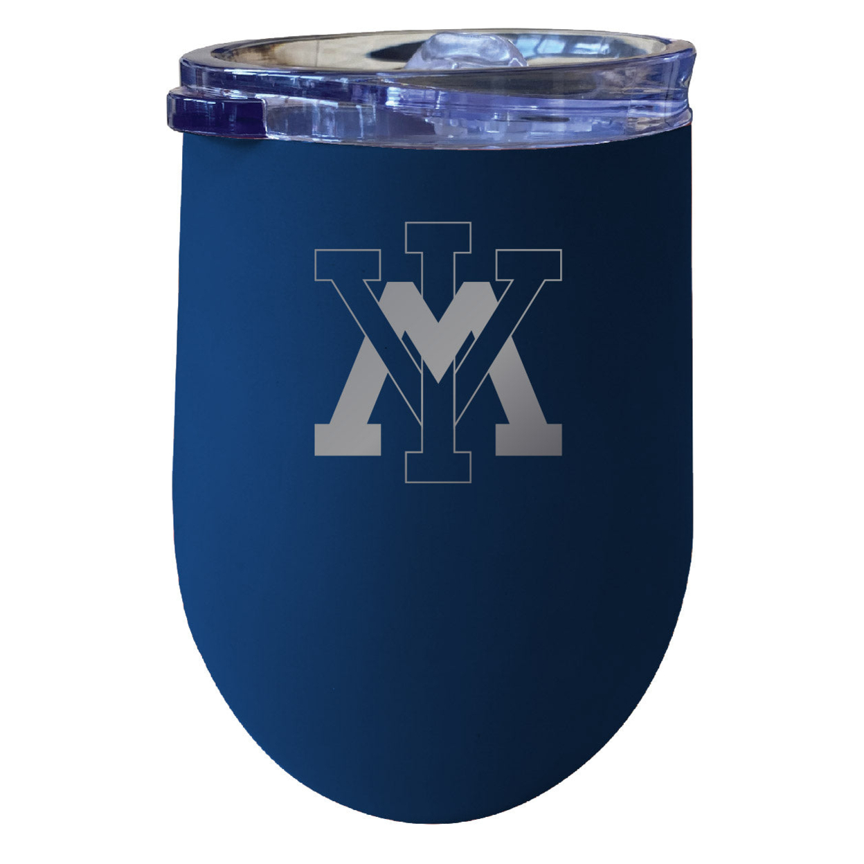 VMI Keydets 12 Oz Etched Insulated Wine Stainless Steel Tumbler - Choose Your Color - Seafoam