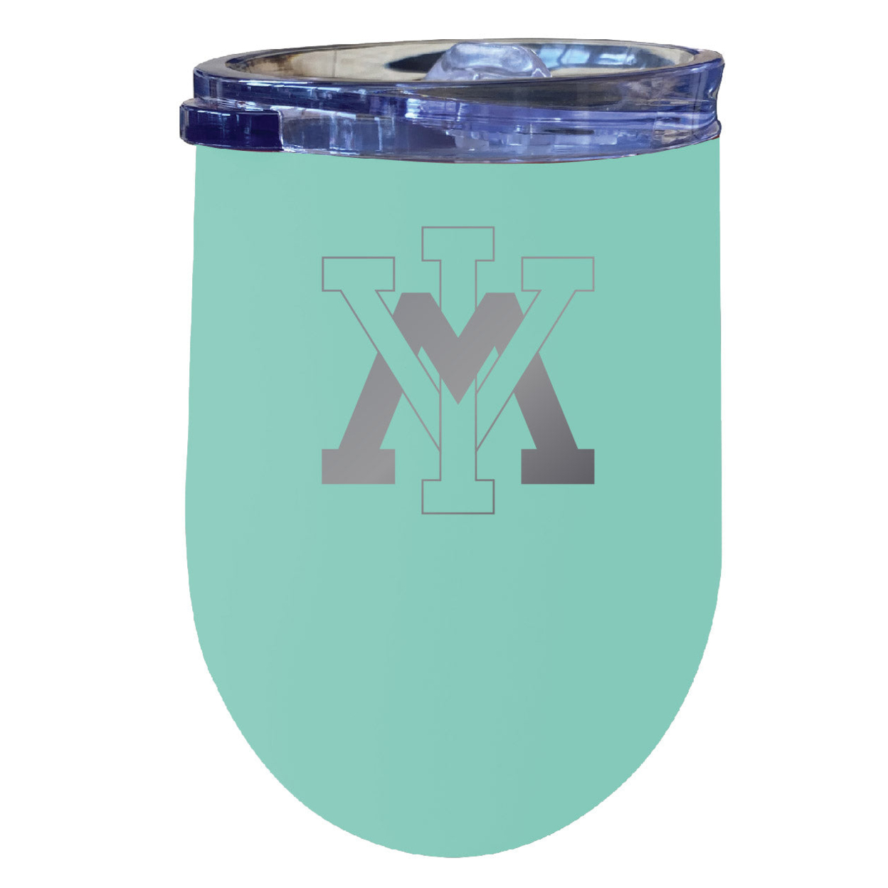 VMI Keydets 12 Oz Etched Insulated Wine Stainless Steel Tumbler - Choose Your Color - Navy