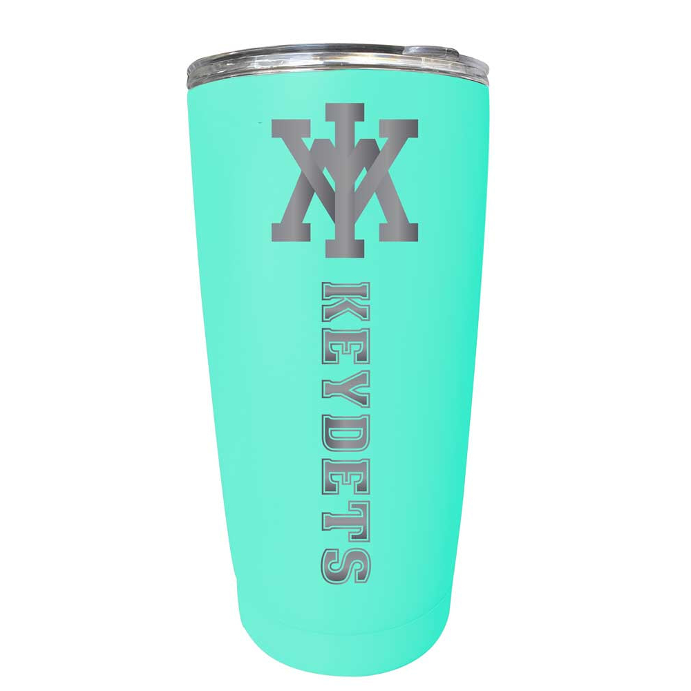 VMI Keydets Etched 16 Oz Stainless Steel Tumbler (Choose Your Color) - Seafoam