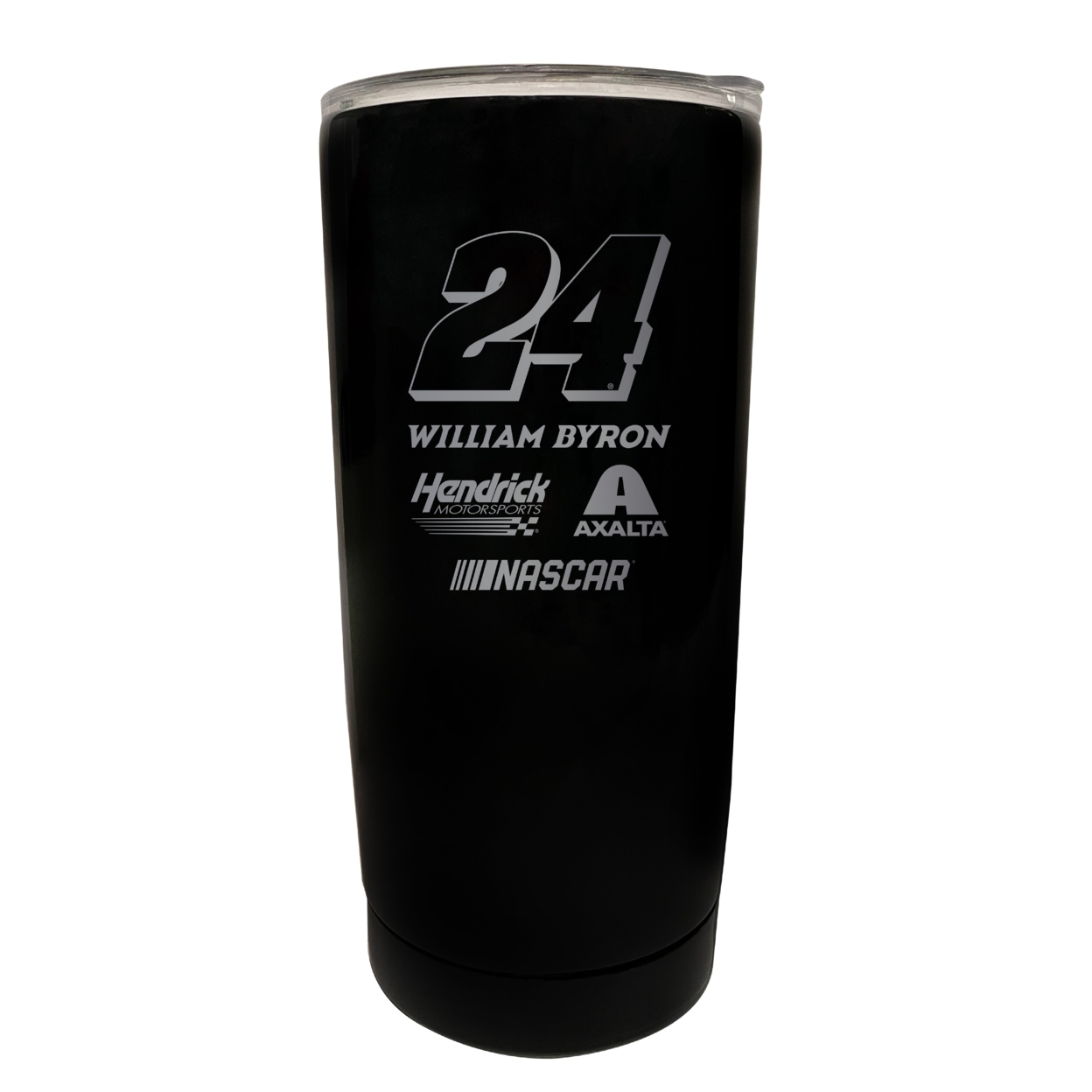 William Byron NASCAR #24 Etched 16 Oz Stainless Steel Tumbler - Black