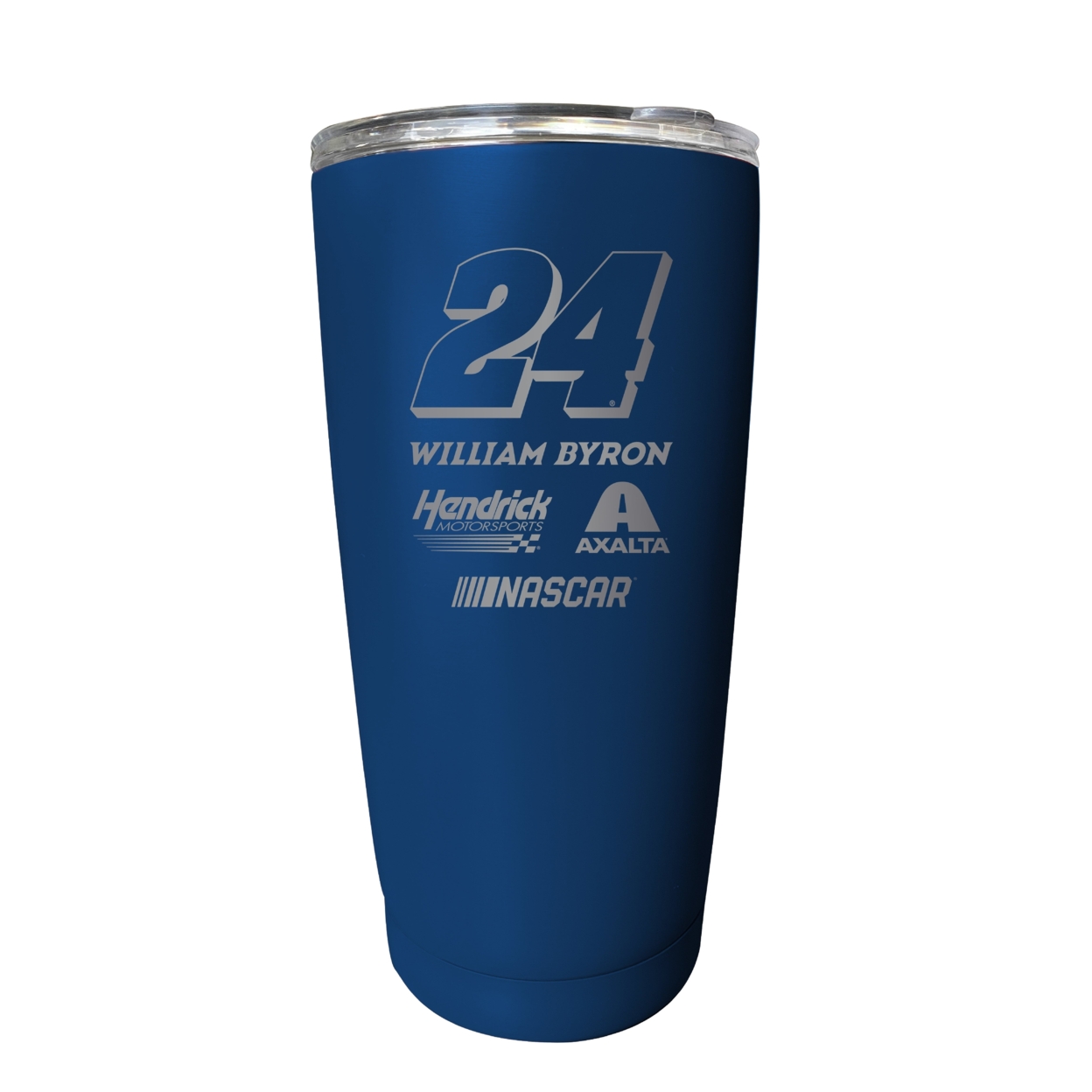 William Byron NASCAR #24 Etched 16 Oz Stainless Steel Tumbler - Navy