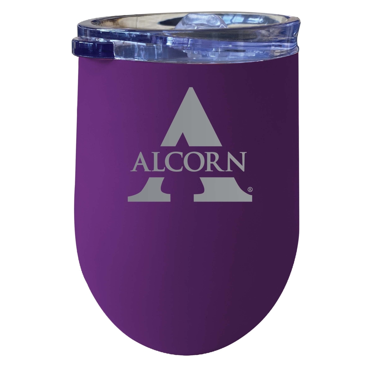 Alcorn State Braves 12 Oz Etched Insulated Wine Stainless Steel Tumbler Purple