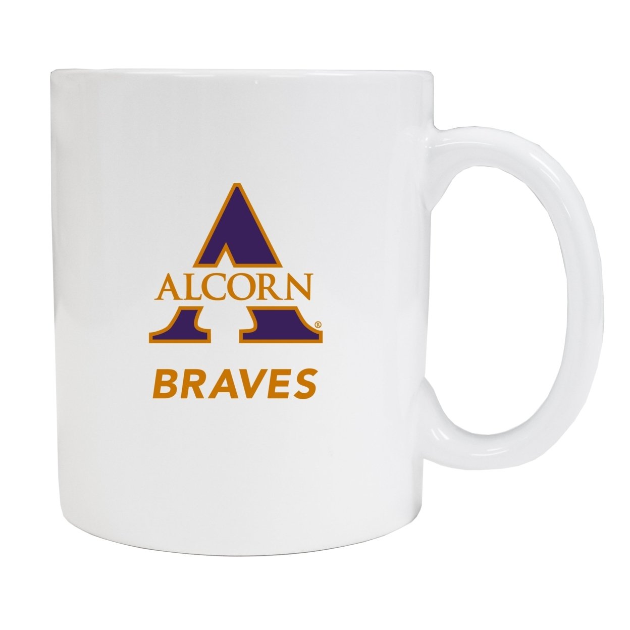 Alcorn State Braves White Ceramic Mug (White).
