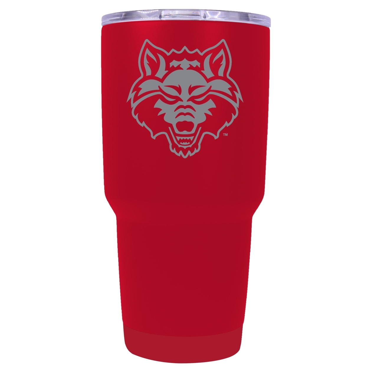 Arkansas State 24 Oz Insulated Tumbler Etched - Red