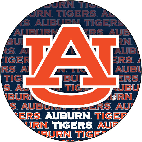 Auburn University 4 Inch Round Word Magnet