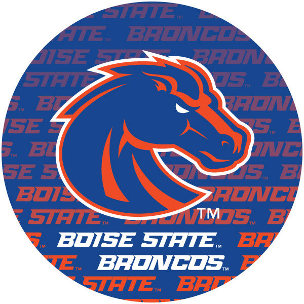 Boise State Broncos 4 Inch Round Word Magnet