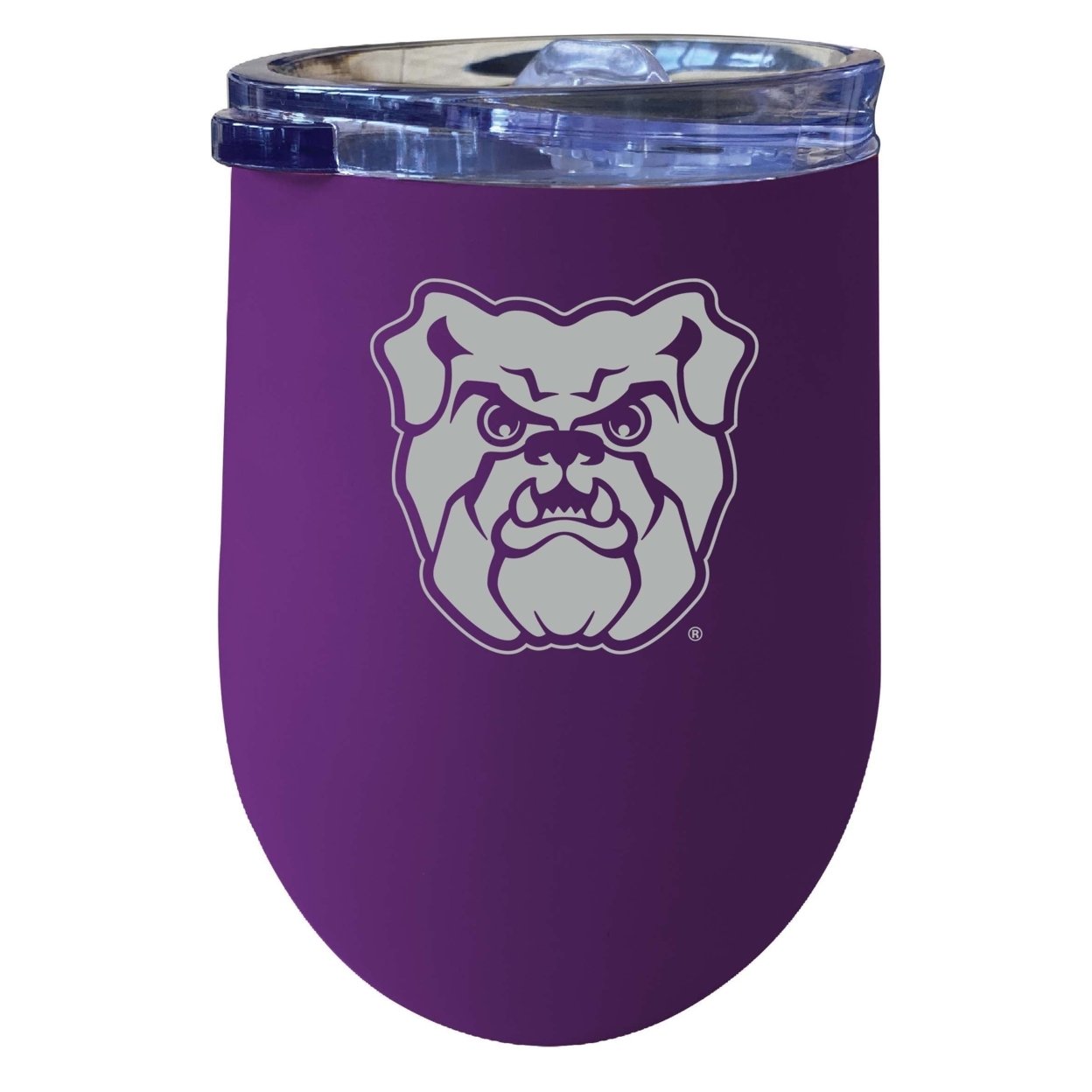 Butler Bulldogs 12 Oz Etched Insulated Wine Stainless Steel Tumbler Purple
