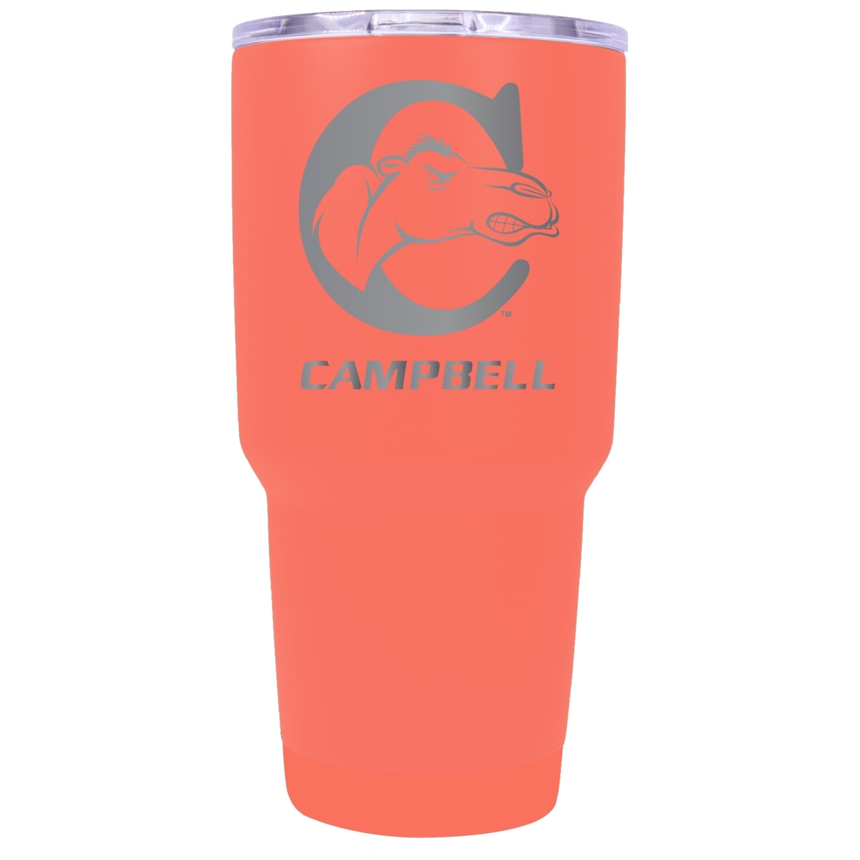 Campbell University Fighting Camels 24 Oz Insulated Tumbler Etched - Coral