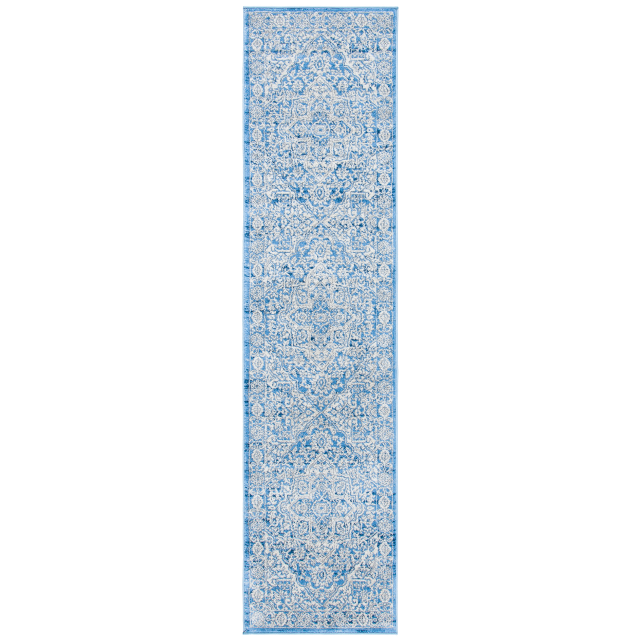 SAFAVIEH BNT832A Brentwood Ivory / Navy - 2' X 14'