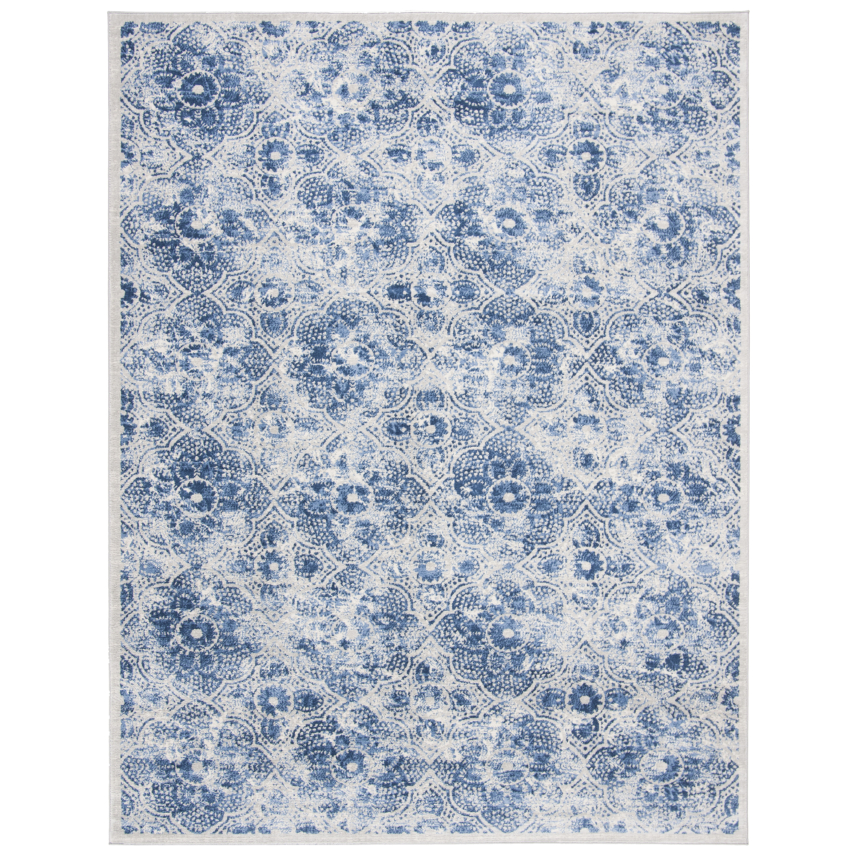 SAFAVIEH Brentwood Collection BNT862D Cream / Blue Rug - 9 X 12