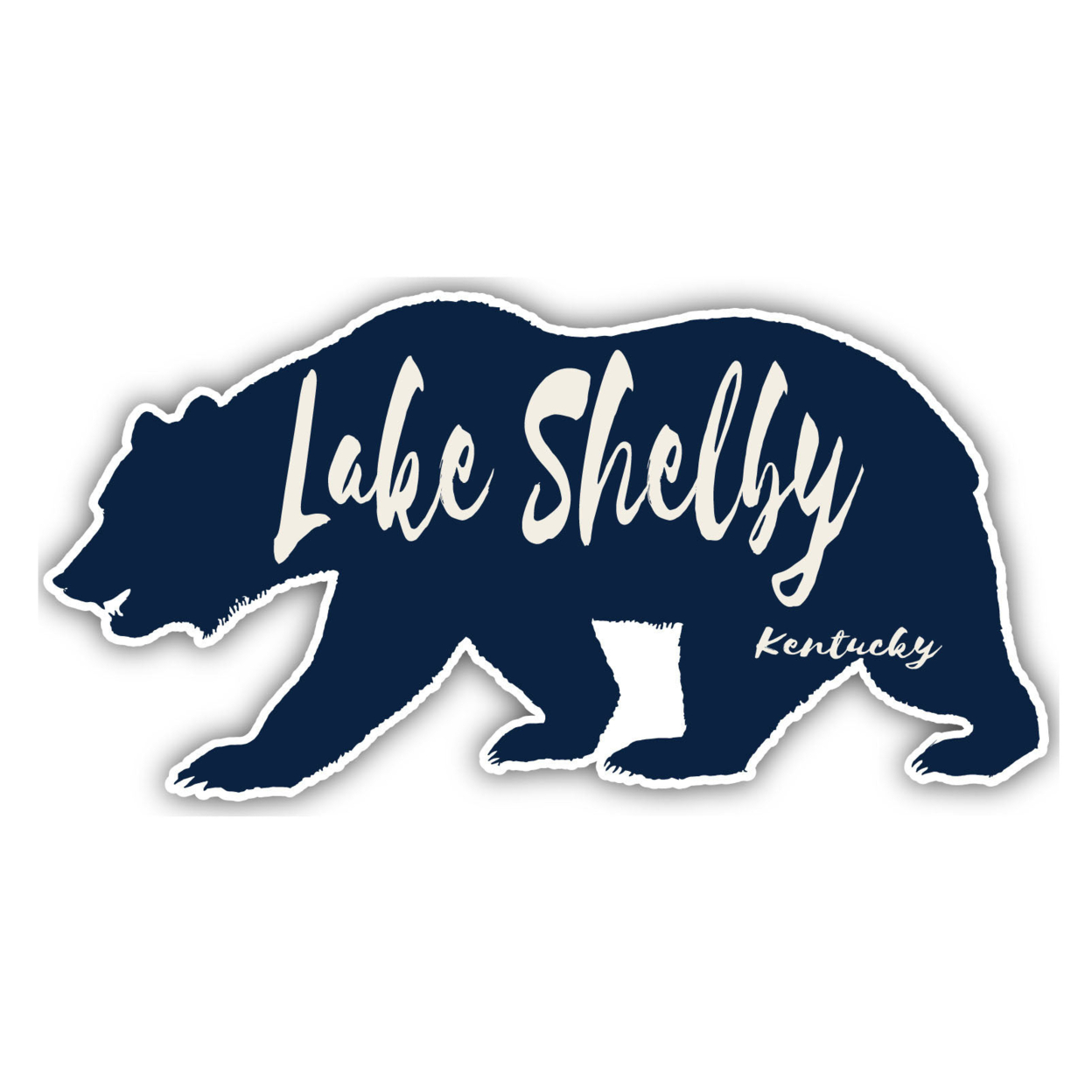 Lake Linden Michigan Souvenir Decorative Stickers (Choose Theme And Size) - 4-Inch, Bear
