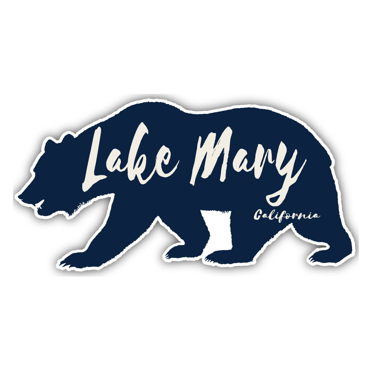 Lake Piru California Souvenir Decorative Stickers (Choose Theme And Size) - 4-Inch, Camp Life