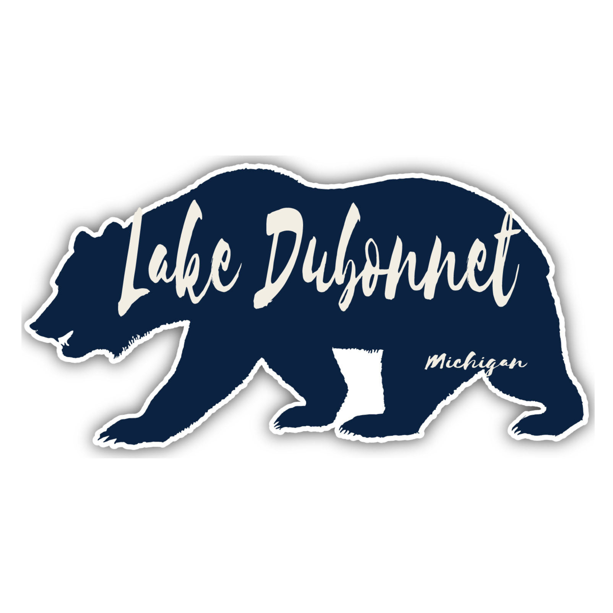 Lake Superior Michigan Souvenir Decorative Stickers (Choose Theme And Size) - 2-Inch, Bear