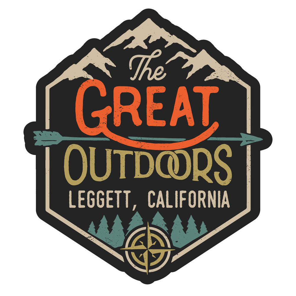 Leggett California Souvenir Decorative Stickers (Choose Theme And Size) - 2-Inch, Great Outdoors