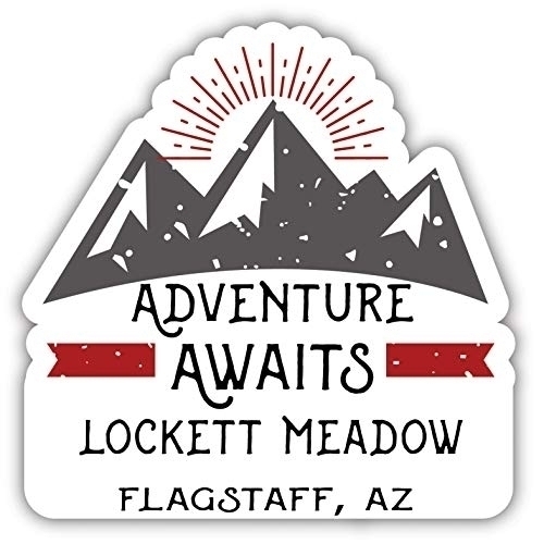 Lockett Meadow Flagstaff Arizona Souvenir Decorative Stickers (Choose Theme And Size) - 2-Inch, Adventures Awaits