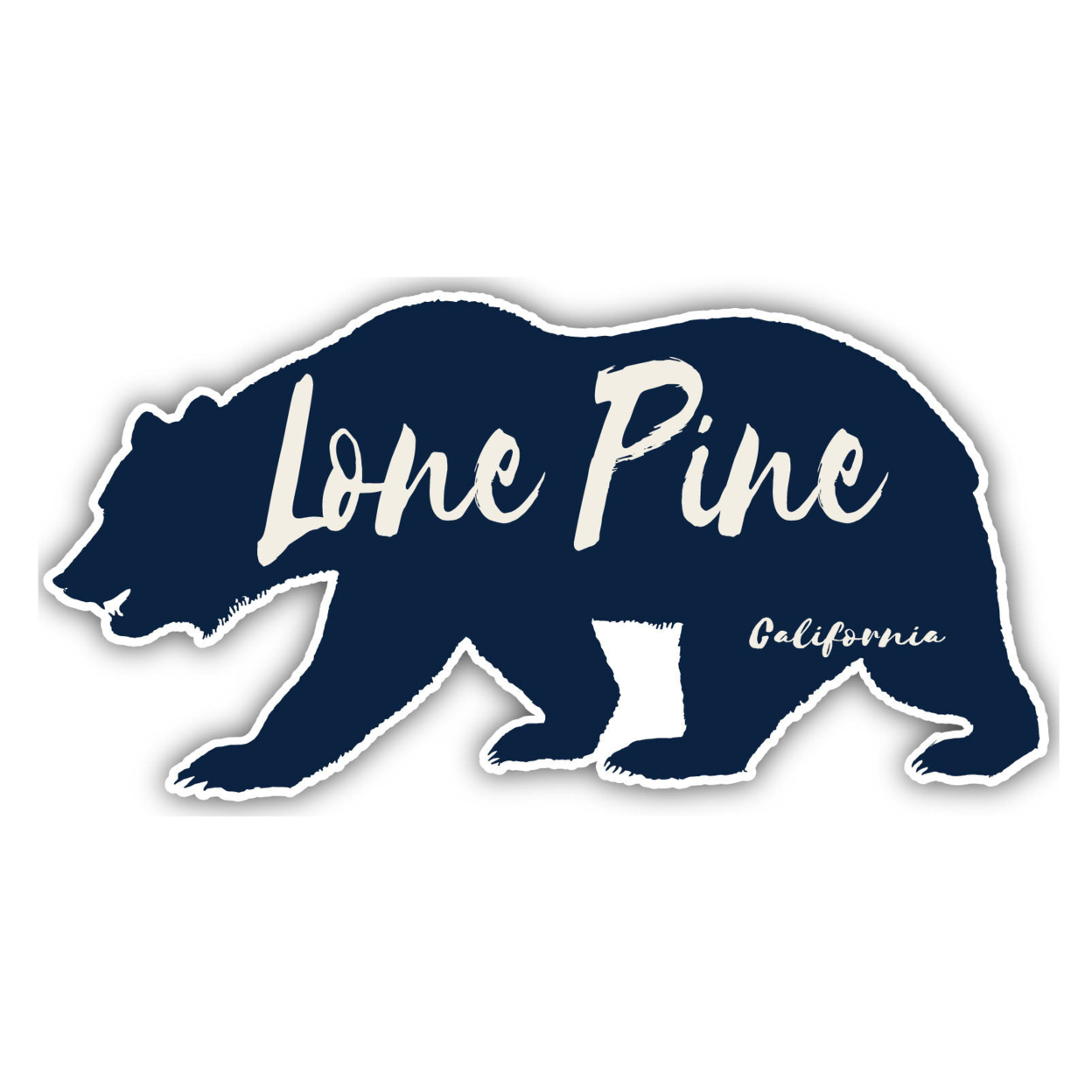 Lone Pine California Souvenir Decorative Stickers (Choose Theme And Size) - 2-Inch, Camp Life