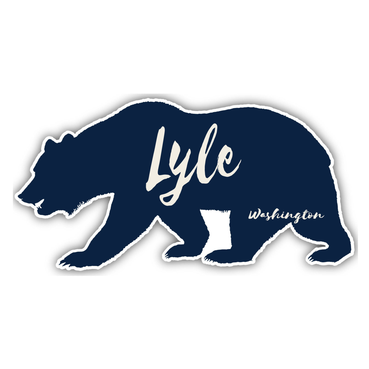 Lyle Washington Souvenir Decorative Stickers (Choose Theme And Size) - 4-Inch, Bear