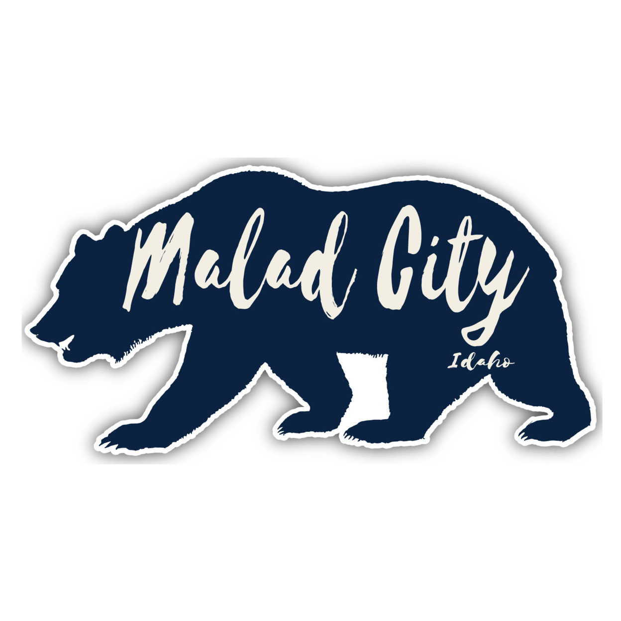 Malad City Idaho Souvenir Decorative Stickers (Choose Theme And Size) - 2-Inch, Tent