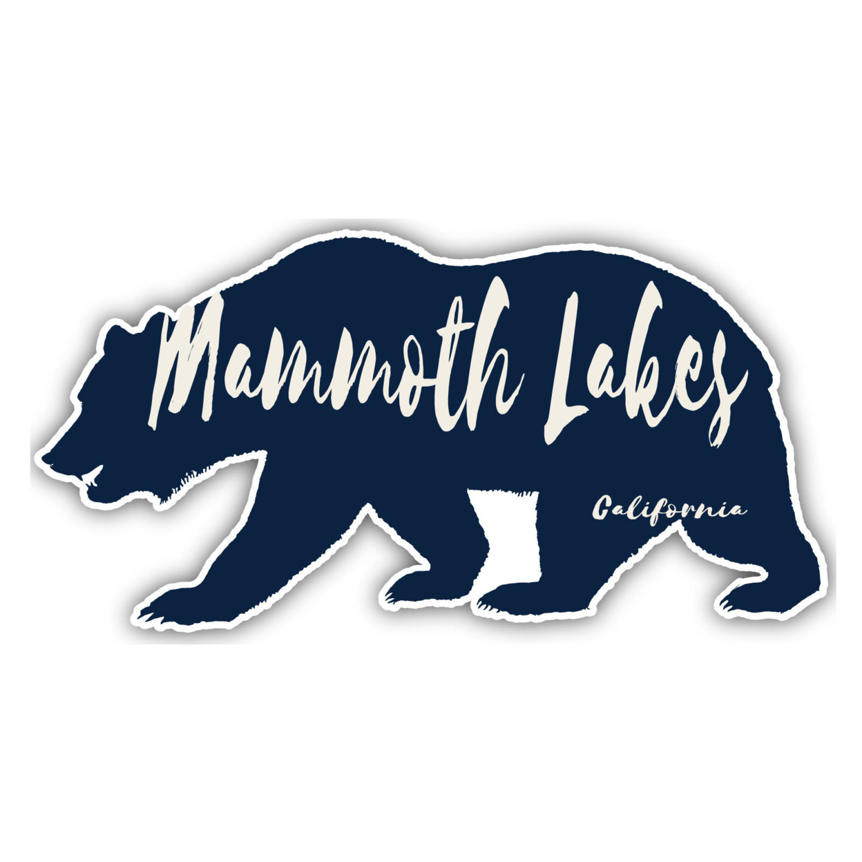 Mammoth Lakes California Souvenir Decorative Stickers (Choose Theme And Size) - 2-Inch, Bear