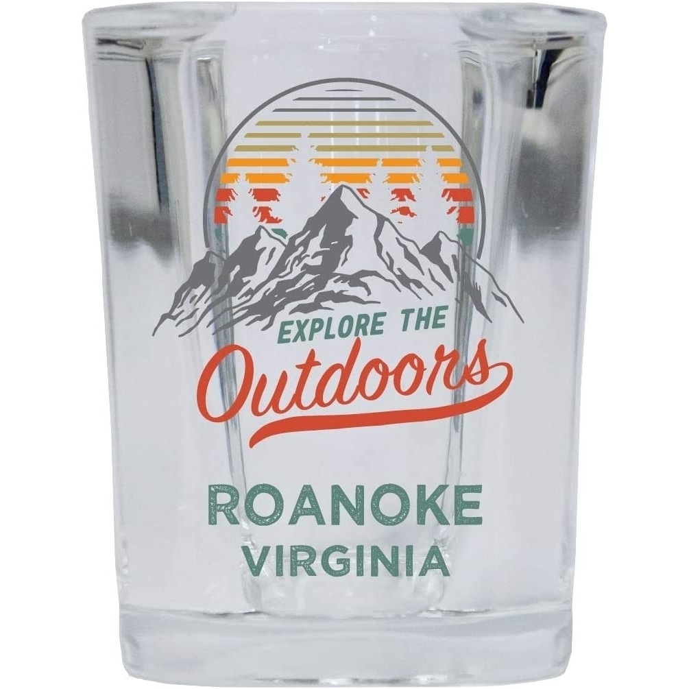 Roanoke Virginia Shot Glass Explore The Outdoors Design