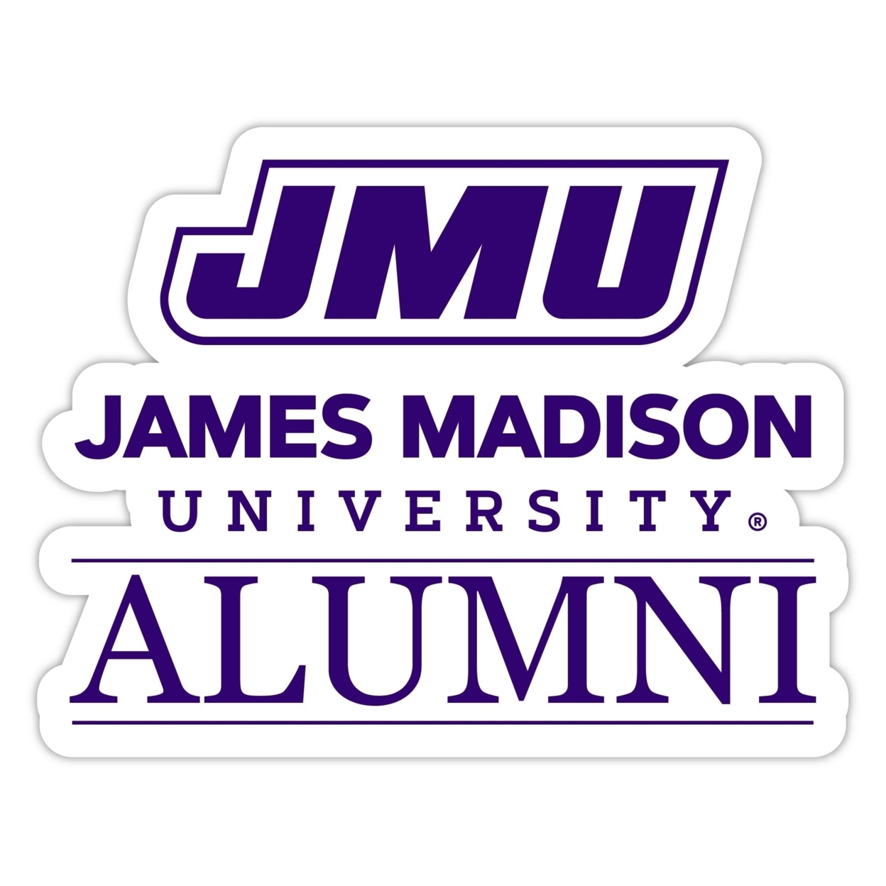 James Madison Dukes Alumni 4 Stickers