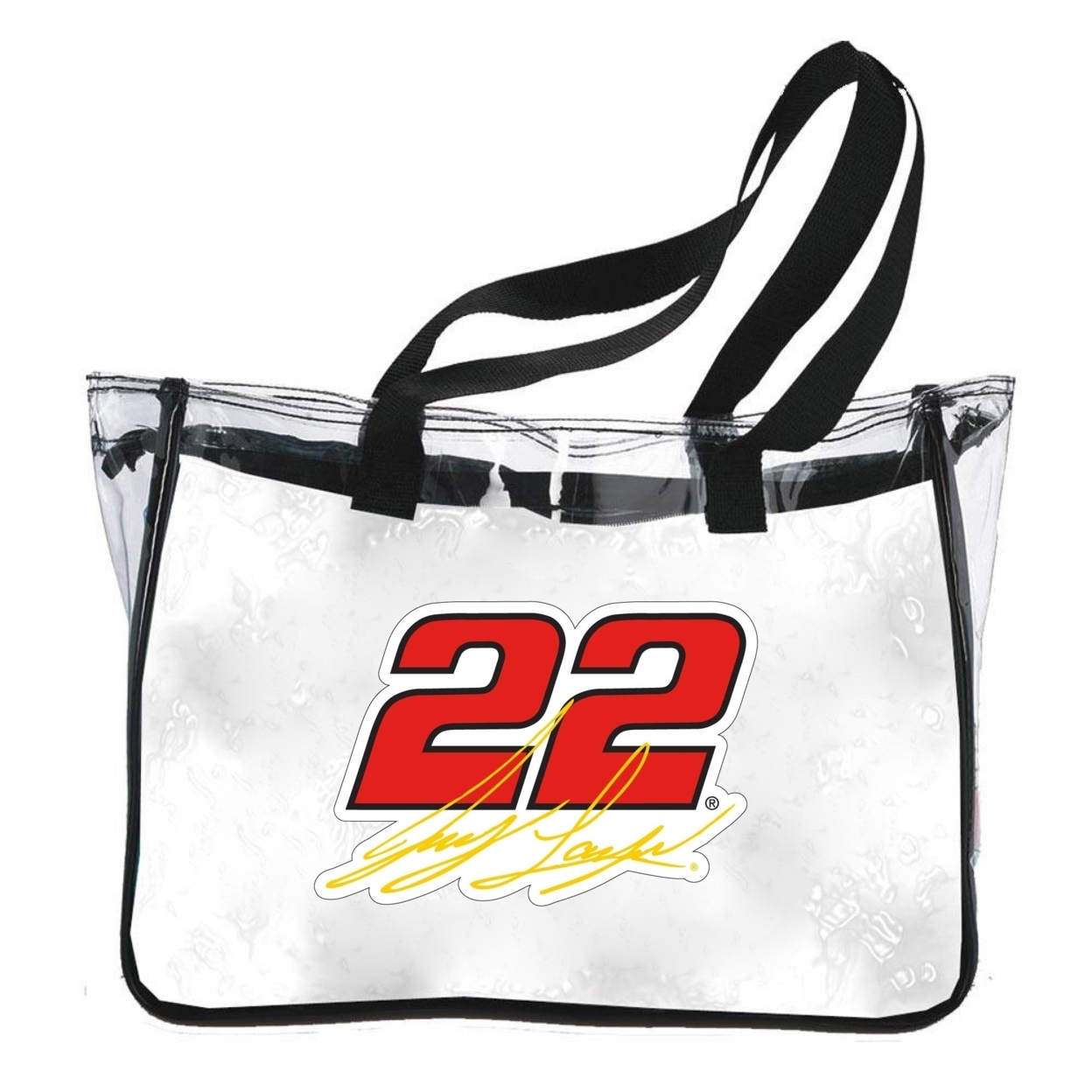 JL Joey Logano #22 NASCAR Plastic Clear Tote Bag