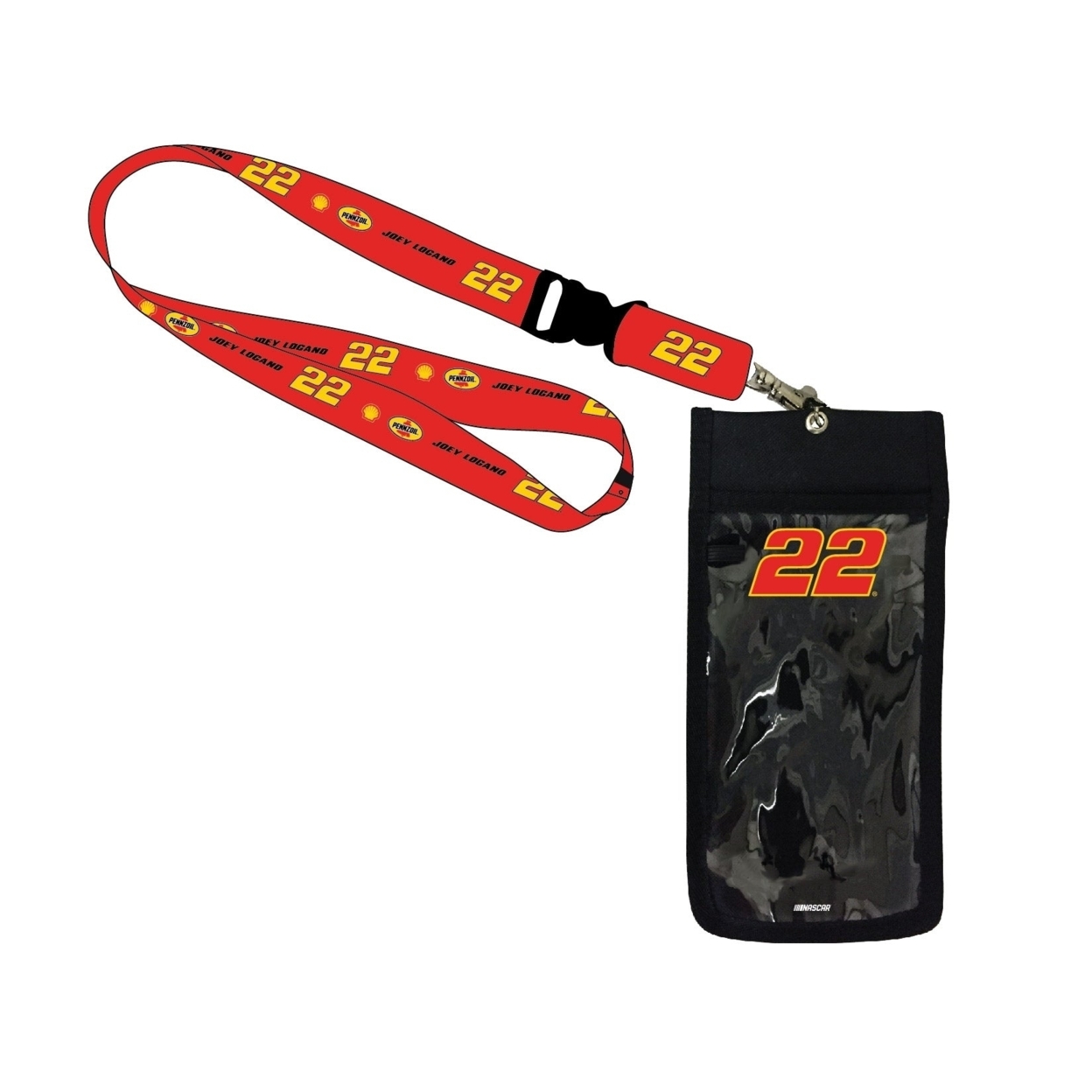 Joey Logano #22 Racing Nascar Deluxe Credential Holder W/Lanyard New For 2020