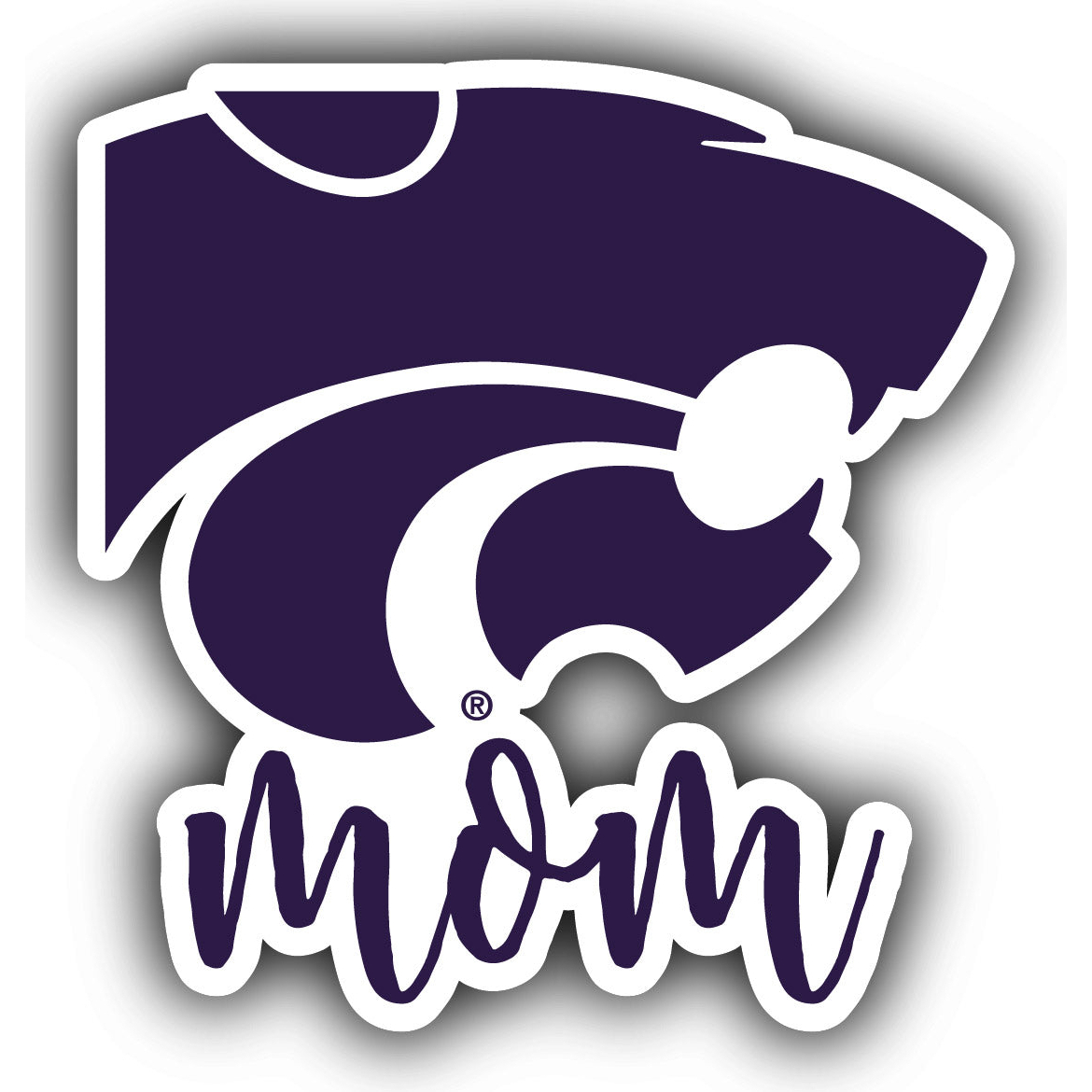 Kansas State Wildcats Proud Mom 4-Inch Die Cut Decal