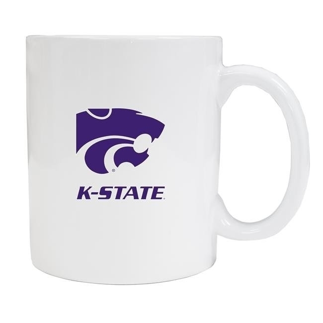 Kansas State Wildcats White Ceramic Mug 2-Pack (White).