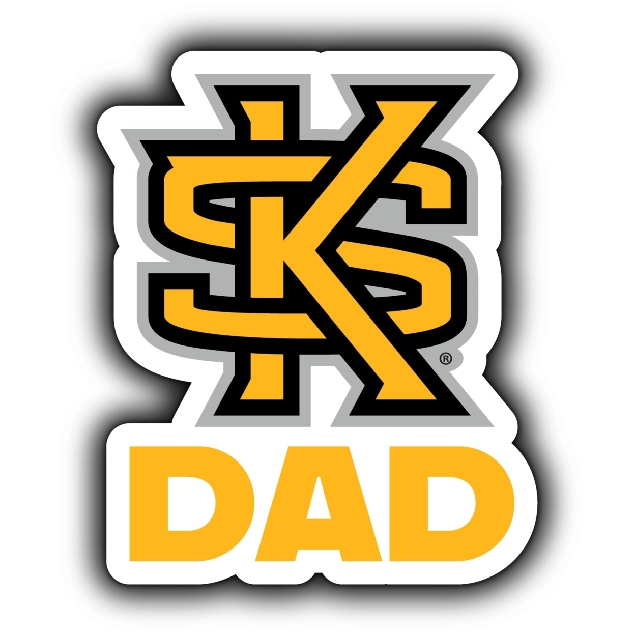 Kennesaw State University 4-Inch Proud Dad Die Cut Decal