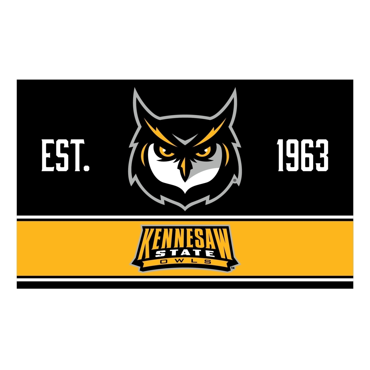 Kennesaw State University Wood Sign With Frame