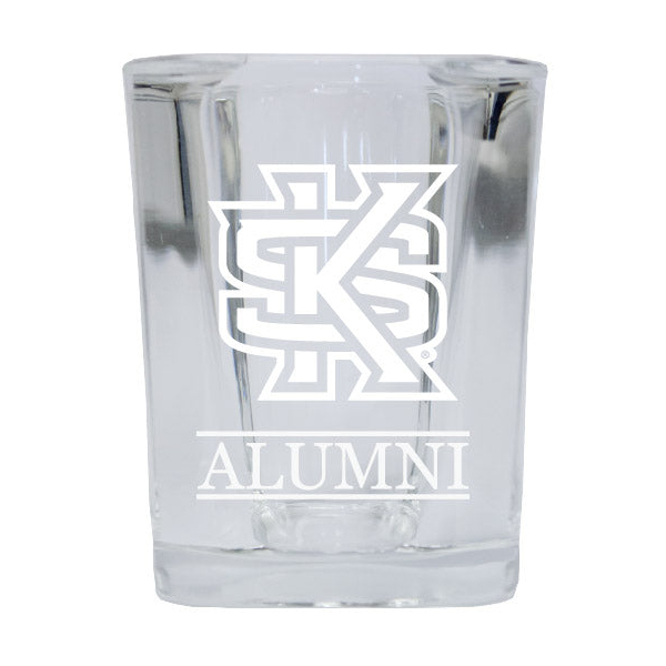 Kennesaw State University Alumni Etched Square Shot Glass