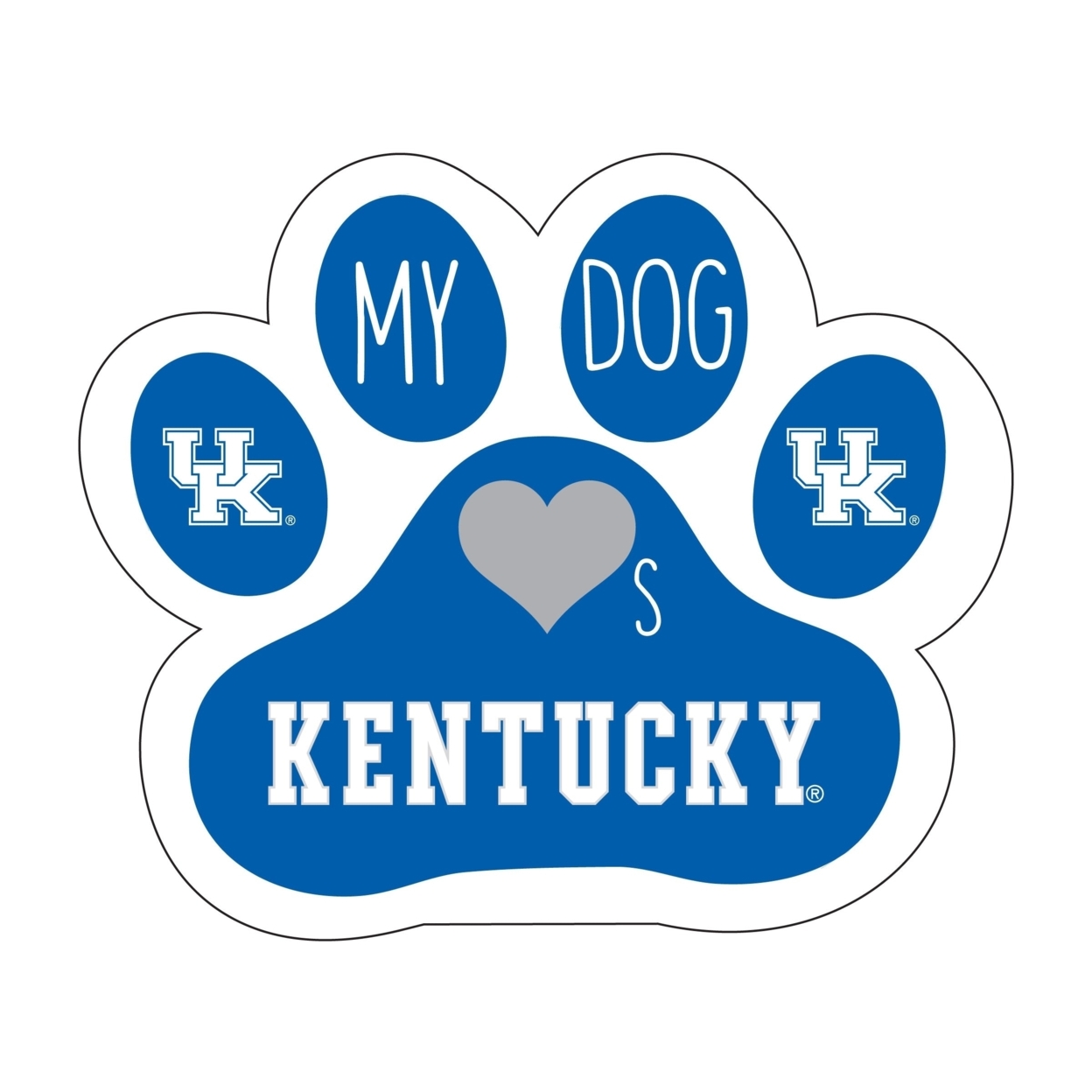 Kentucky Wildcats Sticker-Kentucky Dog Peel And Stick Decal