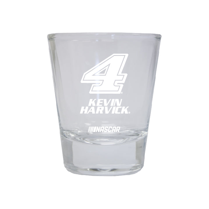 Kevin Harvick #4 Nascar Etched Round Shot Glass New For 2022