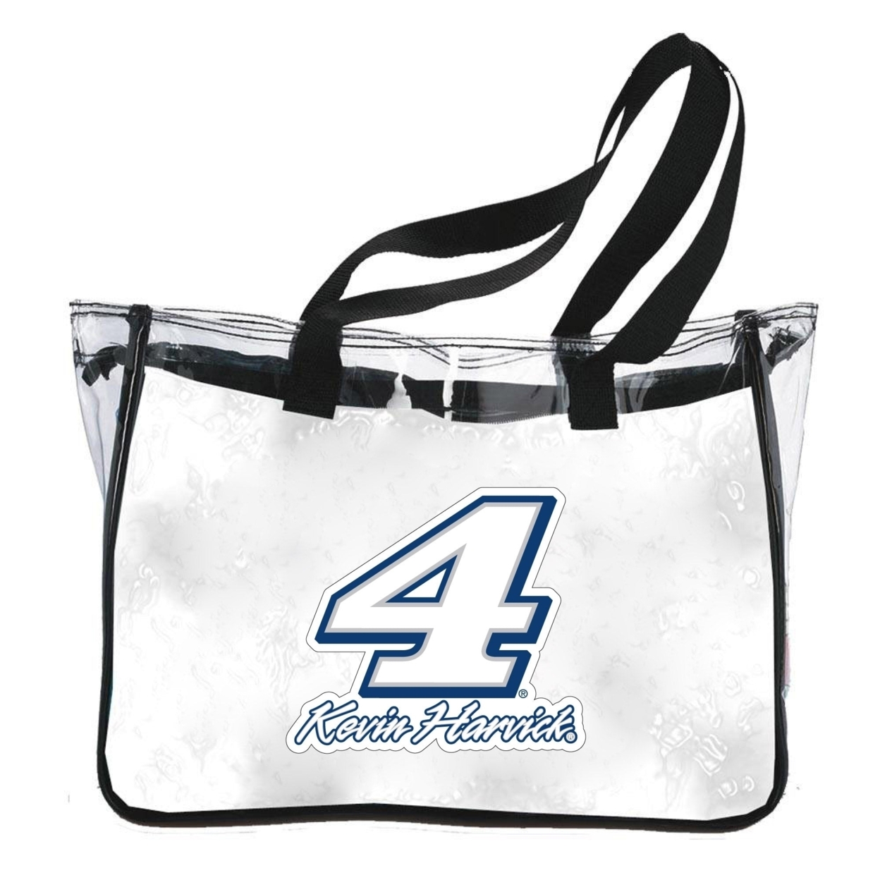 KH Kevin Harvick #4 NASCAR Plastic Clear Tote Bag