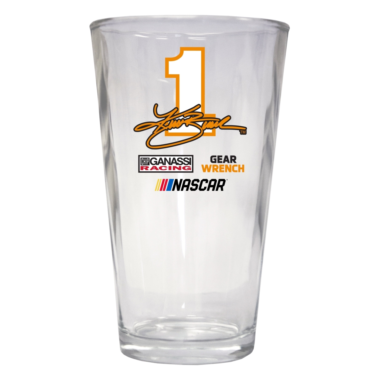 Kurt Busch #1 NASCAR Cup Series 16 Oz Pint Glass