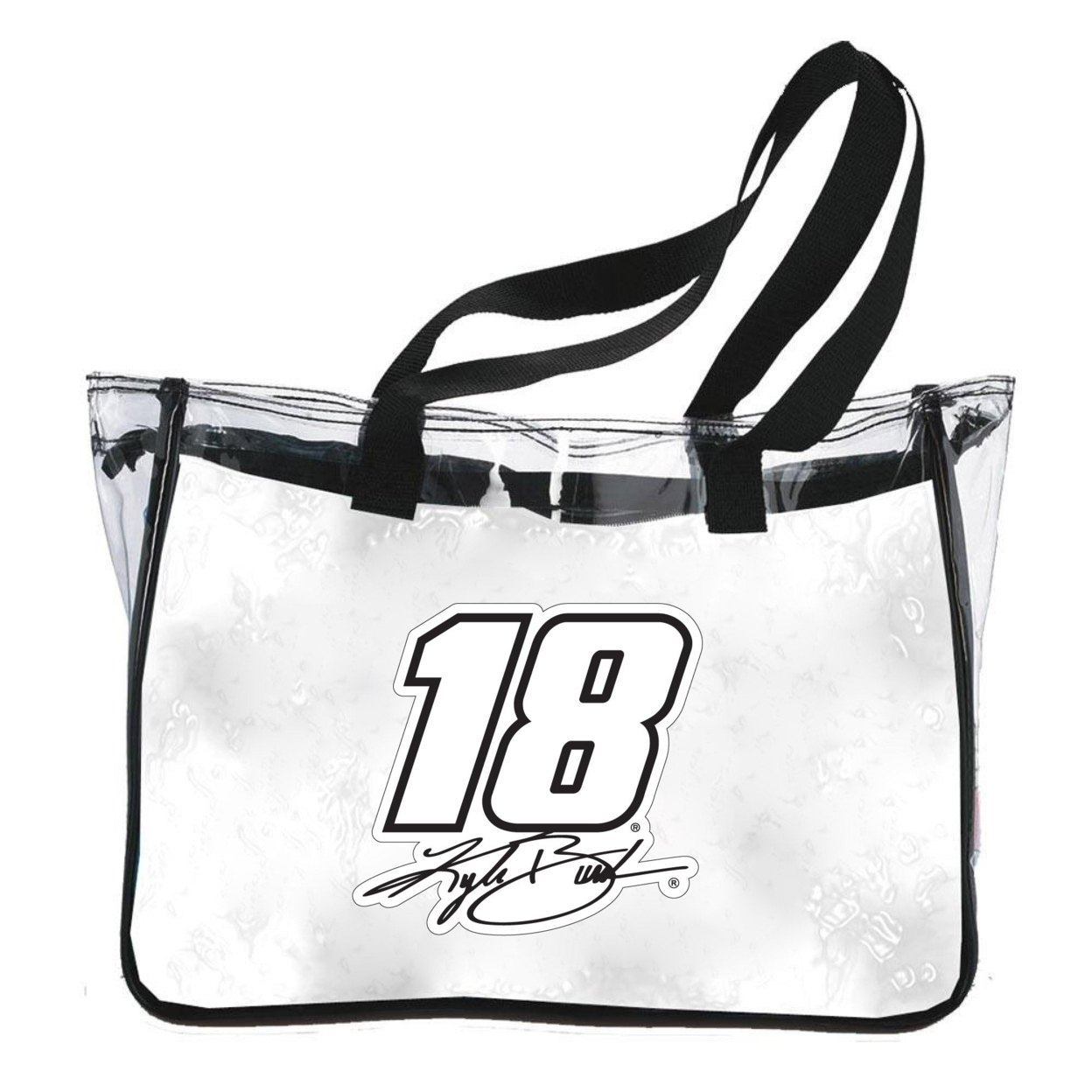 Kyle Busch #18 NASCAR Plastic Clear Tote Bag