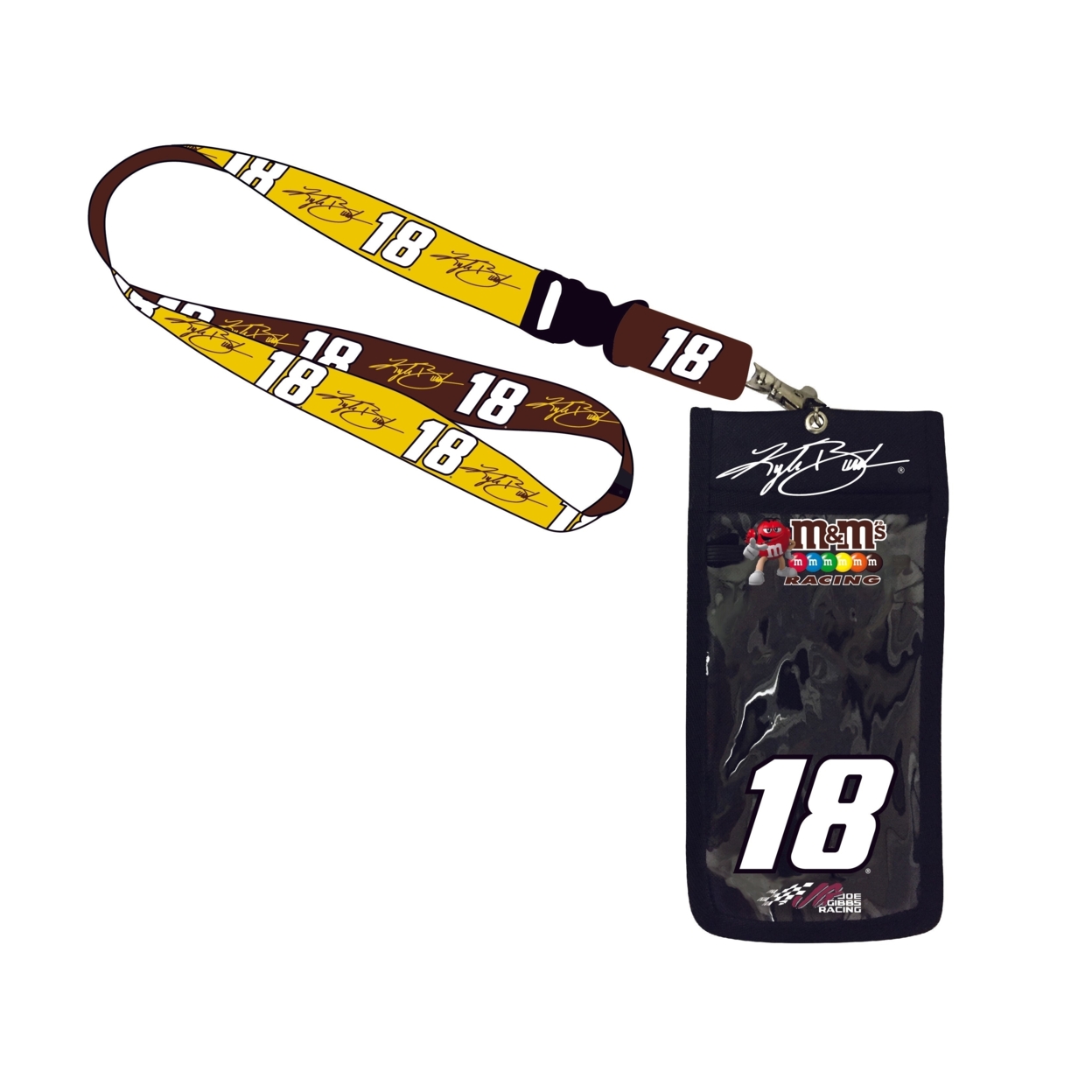 Kyle Busch #18 Racing Nascar Deluxe Credential Holder W/Lanyard New For 2020