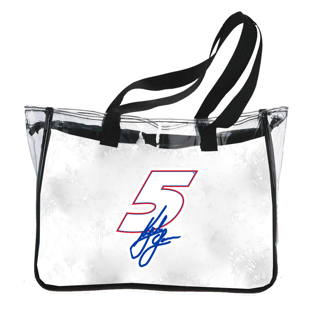 Kyle Larson #5 Clear Tote Bag