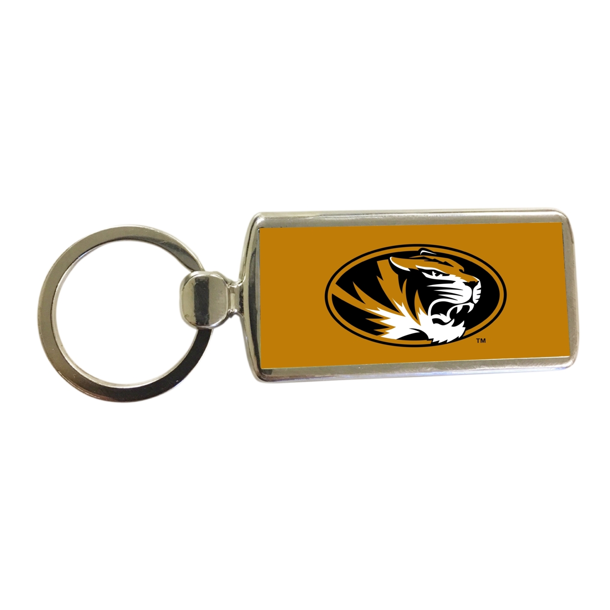 R And R Imports Missouri Tigers Metal Keychain