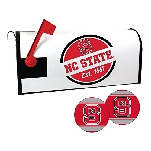 R And R Imports NC State Wolf Pack Magnetic Mailbox Cover And Sticker Set